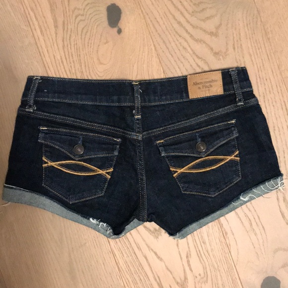 Dark Blue Jean Shorts - Picture 2 of 3